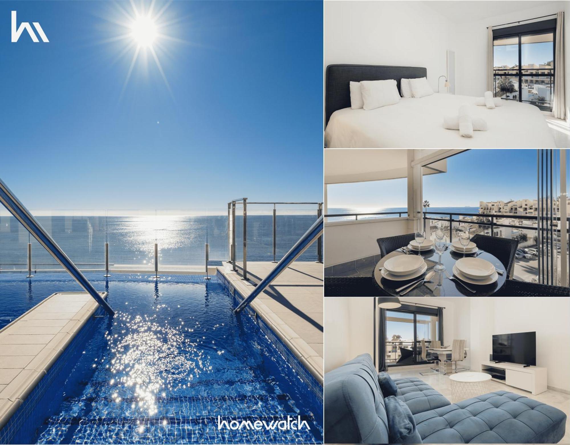 First-Line Beach, Terrace And Pool With Incredible Sea Views, New Golden Mile Estepona Eksteriør bilde